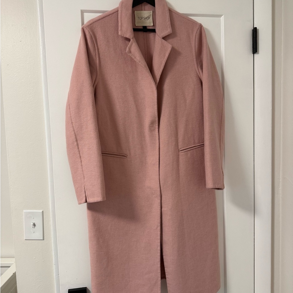 Topshop Blush Pink Trench Coat